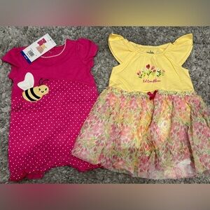 NWT Toddler Bee Romper and Dress Set - 12 months